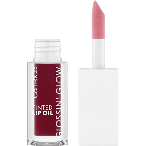 Catrice Glossin Glow Tinted Lip Oil - High Shine, Moisturizing Lip Stain - With Cherry & Pomegranate Oil - Vegan, Gluten Free & Cruelty Free