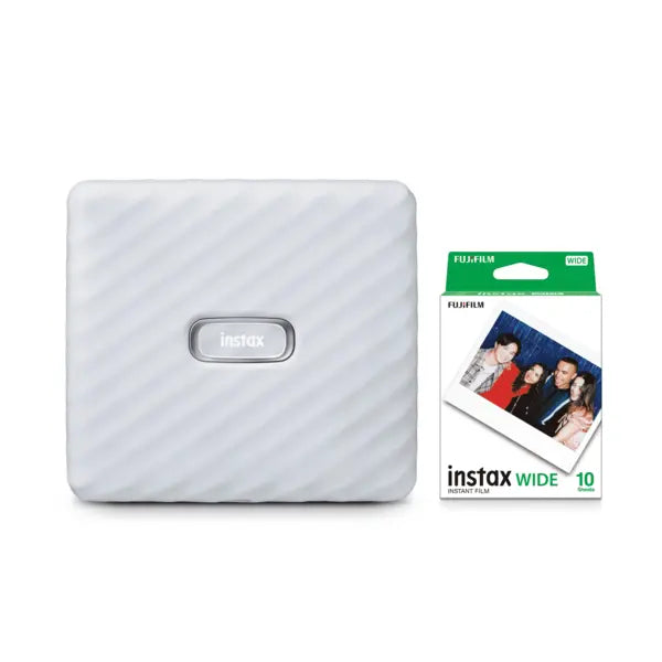 Fujifilm Instax Link Wide Smartphone Printer Bundle With Instant Film (600022949) -  ASH White