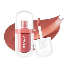 Amuse SEOUL Jel Fit Tint, Jelly Lip Stain, Long Lasting Hydrating Lip Gloss, Smooth Moisturizing Lip, Glossy Finish, Vegan, Korean Beauty Makeup
