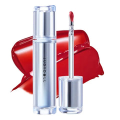 JUDYDOLL Ice Watery Lip Gloss, Moisturizing Liquid Lipstick with Hyaluronic Acid & Collagen,Long-lasting Mirror Lip Glazes with Iron Applicator