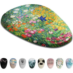 Armanza Mouse Pad, Ergonomic Mouse Pad with Wrist Rest Support and Non-Slip PU Base, Cute Computer Mousepad for Pain Relief, Office & Home