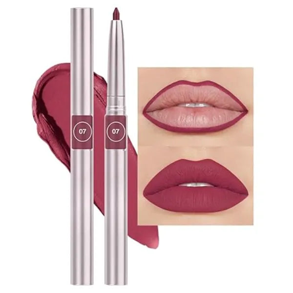 FeiCuiYun Retractable Lipliner Pencil Waterproof Makeup for Lip Liner and Eye Liner, Smooth and Creamy, Long Lasting Matte Finish, Vegan Beauty, Matte Velvet Pigmented Lip Liner