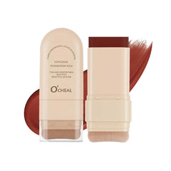 O'CHEAL Concealer Foundation Stick, 2 in 1 Long-Lasting Stick Foundation Concealer with Brush, Full Coverage for Dark Circles & Blemishes Face Contour