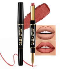 Kaely 2-in-1 Lip Liner & Lipstick Set Kit for Women, Matte Lips Kit with Lip Liner Lip Stains Long Lasting Waterproof 24 Hour Lipstick and Lip Liners Combo Lipliners Pencil Set
