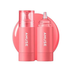 Amuse SEOUL Cheek Tok Tok Liquid Blush, Soft Velvet Cheek Stain, Natural Flush, Long Lasting Cheek Tint, Buildable Matte Finish, Korean Beauty Makeup