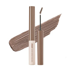 PERIPERA Speedy Skinny Brow Mascara, Tinted Eyebrow Mascara with Slim Precision Brush, Clump-Free Natural Brows, K Beauty, Korean Makeup