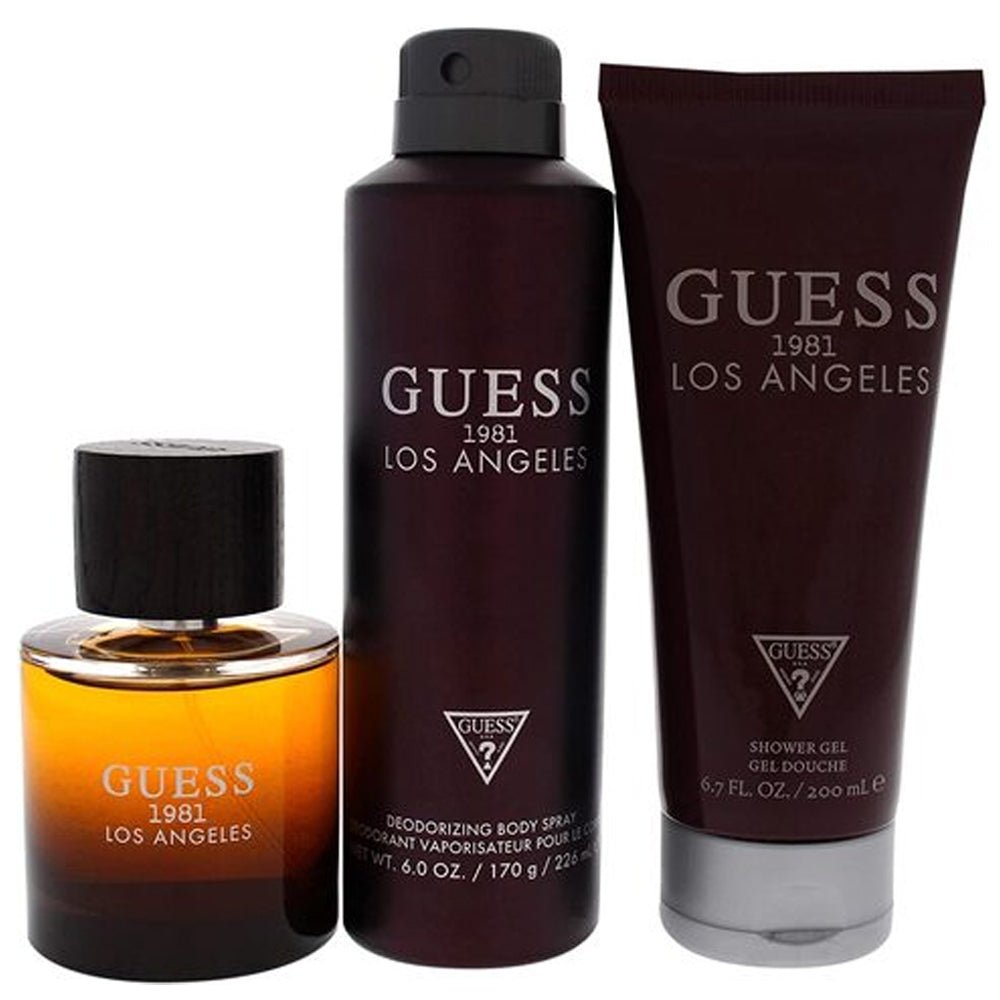 Guess 1981 Los Angeles Men Set EDT 100Ml+B Spray 226Ml+S Gel 200Ml - AllurebeautypkGuess 1981 Los Angeles Men Set EDT 100Ml+B Spray 226Ml+S Gel 200Ml