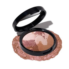 LAURA GELLER NEW YORK Baked Blush-n-Bronze Marbleized 2-in-1 Sculpting Bronzer Blush - Contour Face with a Radiant Flush