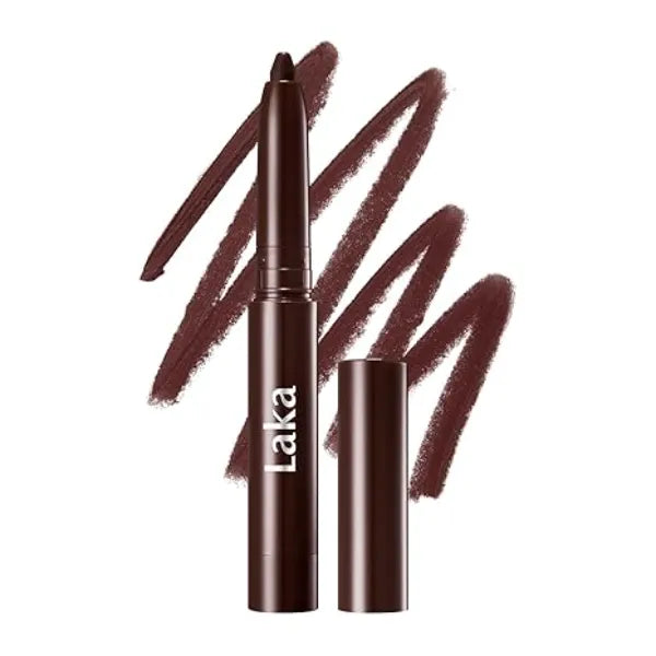 Laka Lip Liner, Deep Brown Lip Liner, Rich Cream Glide Texture, Semi Matte Finish for Shaping Lips, Smooth Application, K Beauty, Korean Makeup