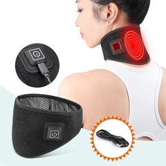 Komiseup Rechargeable Neck Warmer for Men & Women – Adjustable USB Heated Neck Protector with 3 Temperature Settings