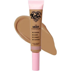 KimChiChic Beauty The Most Concealer Full Coverage Water Resistant Multi Use Concealer Conceal, Correct, Contour & Highlight Matte Satin Hybrid Finish Brush Applicator