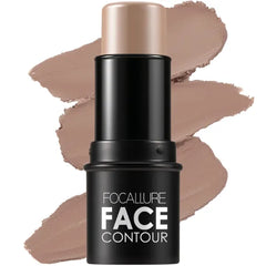 FOCALLURE Cream Contour Stick, Matte Bronzer Stick, Professional Face Shaping & Contouring Stick Makeup, Easy to Apply with Buildable Coverage, Long Lasting & Sweatproof