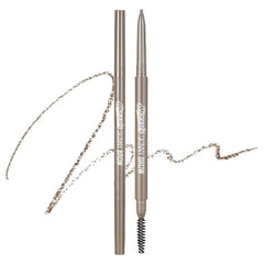 PERIPERA Speedy Skinny Brow, 1.5mm Precise Eyebrow Pencil, Dual-Sided Fine Tip Shades, Define Fills Brow Make up, K Beauty, Korean Make-up