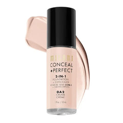 Milani Conceal + Perfect 2-in-1 Foundation + Concealer Liquid Foundation - Cover Under-Eye Circles, Blemishes & Skin Discoloration for a Flawless Complexion - 30ml