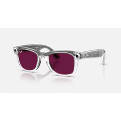Ray-Ban Meta Wayfarer (Gen 2) Limited Edition Transparent Smart Sunglasses - Clear / Ruby