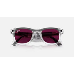 Ray-Ban Meta Wayfarer (Gen 2) Limited Edition Transparent Smart Sunglasses - Clear / Ruby