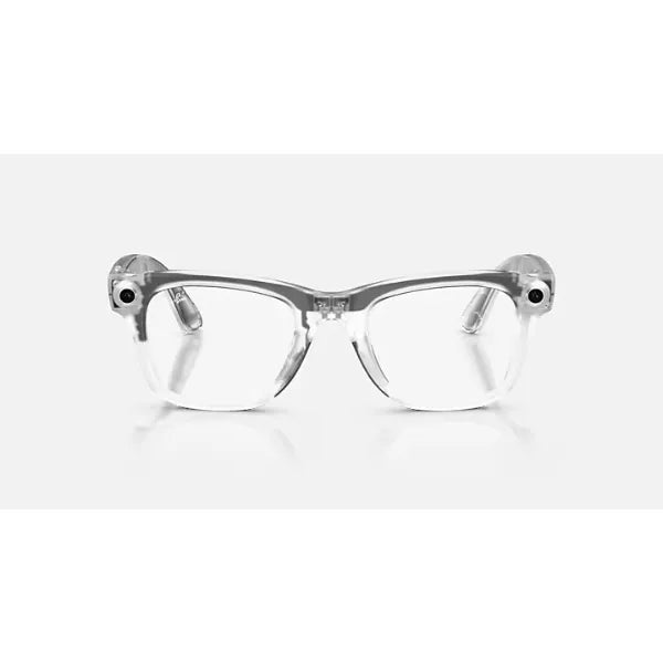 Ray-Ban Meta Wayfarer (Gen 2) Limited Edition Transparent Smart Sunglasses - Clear / Ruby