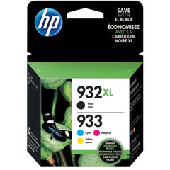 HP 932 XL / 933 Ink Cartridge (4 Pack) (N9H62FN) Black / Tri Color