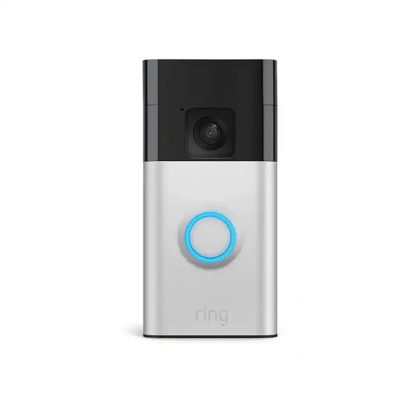 Ring Battery Smart Wi-Fi Video Doorbell - Satin Nickel