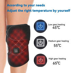 Darshion Heated Knee Brace Wrap - Fast Heating Electric Heat Pad, 3 Adjustable Temp, for Knee Pain Relief, Knee Fatigue, Arthritis