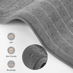 Maxkare 12 x 24 inch Heating Pad with 4 Heat Settings & Auto Shut-off - Gray