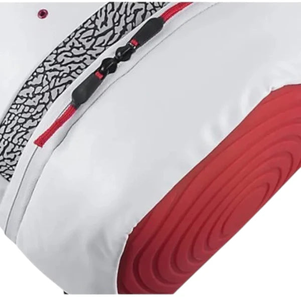 Nike Air Jordan 3 III Retro NRG JTH White Cement Black Red Reimagined Backpack
