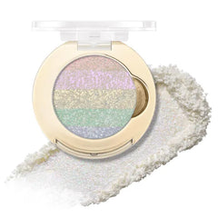 FOCALLURE Eyes On Me Pressed Powder Eyeshadow, Shimmery Eye Makeup & Highlight, Long-Lasting, High Pigmented Single Shade Eye Color, Glitter Finish, Hypoallergenic