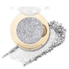 FOCALLURE Eyes On Me Pressed Powder Eyeshadow, Shimmery Eye Makeup & Highlight, Long-Lasting, High Pigmented Single Shade Eye Color, Glitter Finish, Hypoallergenic