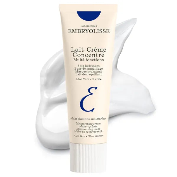 Embryolisse Lait-Crème Concentré, Multifunction Daily Moisturizer, Primer, and Makeup Remover, Suitable for All Skin Types. French Face Cream With Shea Butter & Aloe Vera