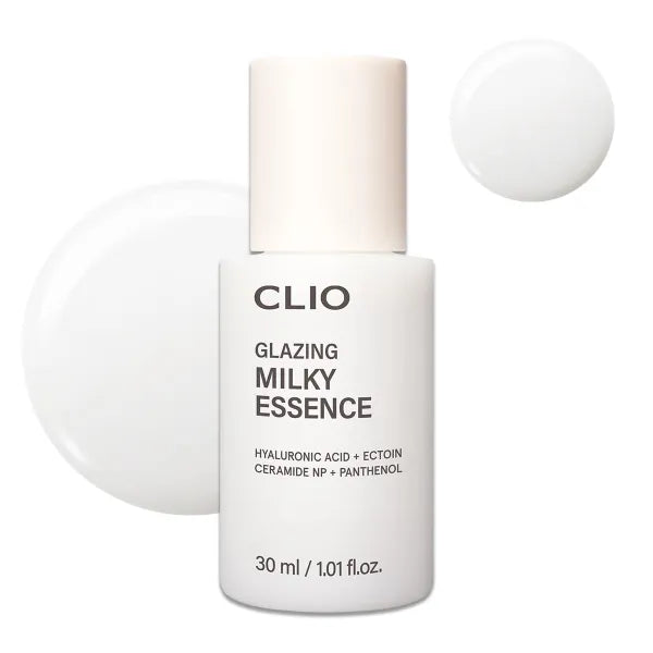 CLIO PROFESSIONAL Glazing Milky Essence, Rice PDRN for Boosting Radiant Glass Skin, Lightweight Hydrating Skin Prep for Makeup, Ceramide Skin Barrier Care for Sensitive Skin, Korean Skincare