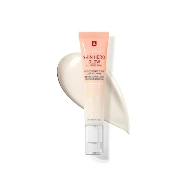 Erborian Skin Hero Glow, Non Tinted Bare Perfector, Illuminates, Highlights, Hydrates, Smooths for Natural Radiant, Glass, Dewey Look, Korean Skincare