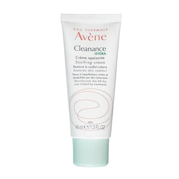 Avène Cleanance HYDRA Soothing Cream, Rich Moisturizer, Adjunctive Care for Drying Acne Treatments, 1.3 Oz