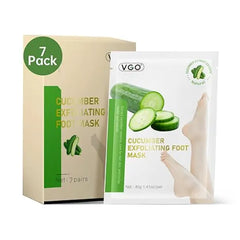 VGO Foot Peeling Mask, Natural Exfoliating Foot Mask, Dead Skin Callus Remover Repair Heels, Smooth Touch Feet, Hydrating Foot Care for Dry Cracked Feet