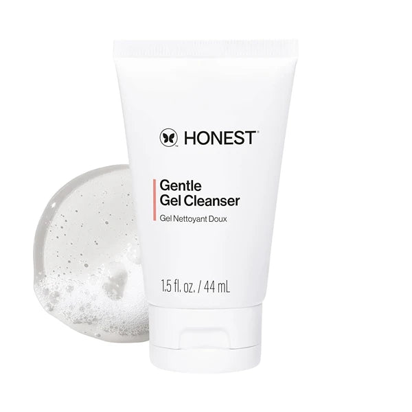Honest Beauty Gentle Gel Daily Face Cleanser – Calming, Hydrating & Refreshing Facial Wash for Sensitive Skin, Vegan Formula – 1.5 fl oz Travel Size, 5 fl oz Full Size