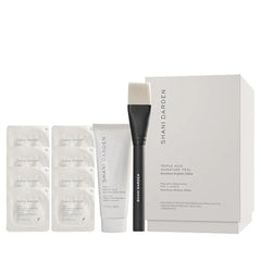 SHANI DARDEN SKIN CARE Triple Acid Peel, 2 Step Exfoliating Face Peel with Mandelic, Lactic & Glycolic Acids, Kaolin Clay Neutralizing Mask & Brush, Helps Improve Dark Spots & Skin Texture.