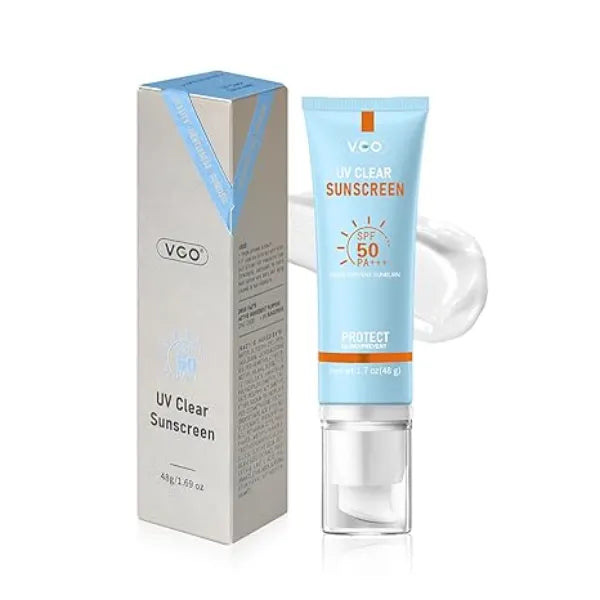 VGO Mineral Sunscreen for Face, Reef Safe Sunscreen, Oil Free Face Moisturizer with SPF 50, Broad Spectrum UVA/UVB Protection, Lightweight, Non Comedogenic
