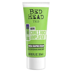 TIGI Bed Head Curls Rock Amplifier Travel Mini Curl Shaping and Defining Cream with Anti Frizz Protection for Beautifully Enhanced Curls and Waves
