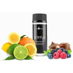 AROMELY Joyful by Aromely Essential Diffuser Oil Blend - Signature Diffuser Aroma Scent - Luxurious Fragrance with Notes of Lemon, Oranges, Basil, BlackBerry, Red Berries, Musk and Oak