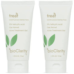 bioClarity Acne Treatment Gel | 2% Salicylic Acid + Moisturizing Oat Kernel | 100% Vegan, Clean Ingredients