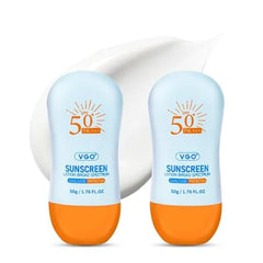 VGO Sunscreen for Face SPF 50+, Mineral Sunscreen with Zinc Oxide, Broad Spectrum Protection, No White Cast, Oil Free & Non Comedogenic, Suitable for All Skin Types & Tones