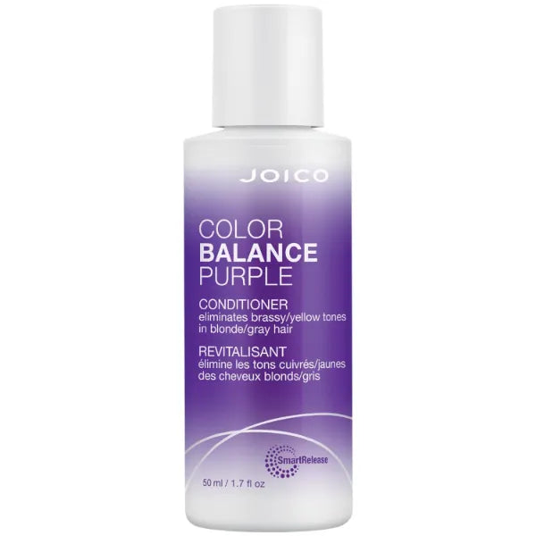 Joico Color Balance Purple Conditioner | For Cool Blonde or Gray Hair | Eliminate Brassy Yellow Tones | Boost Color Vibrancy & Shine | UV Protection | With Rosehip Oil & Green Tea Extract