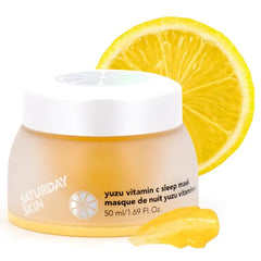 Saturday Skin Yuzu Vitamin C Overnight Sleep Mask – Ultra Rich Retinol Moisturizer for Smooth, Hydrated Skin