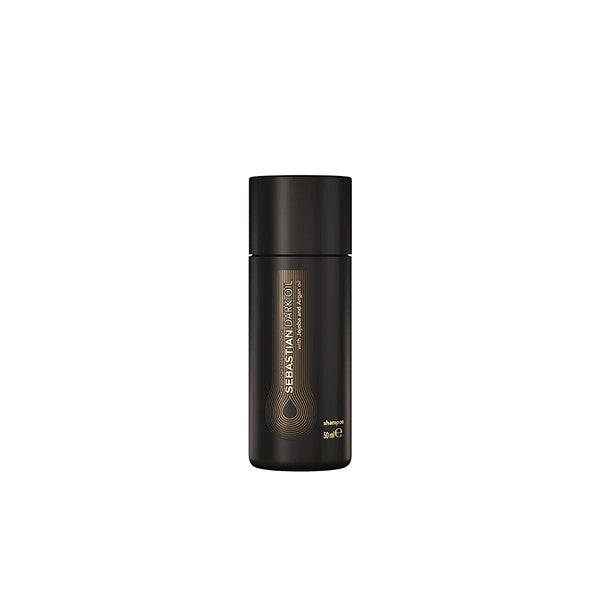 Sebastian Professional Dark Oil Lightweight Shampoo | Infused with Jojoba & Argan Oil for Silky, Smooth Hair