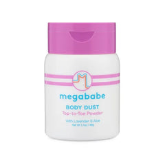Megababe Sweat Absorbing Body Powder - Body Dust | Hot Weather Essential with Lavender & Aloe, Talc-Free, All Natural