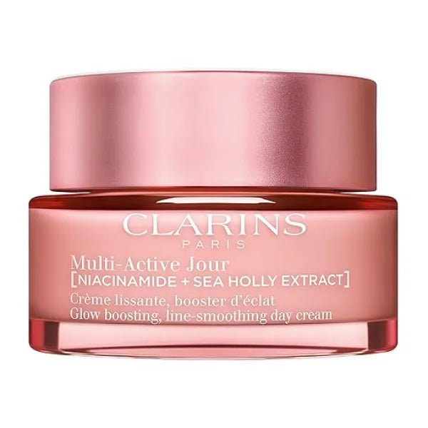 Clarins Multi Active Day Moisturizer with Niacinamide Smooth Fine Lines Visibly Tighten Pores Even Tone and Texture Boost Glow Strengthen Moisture Barrier