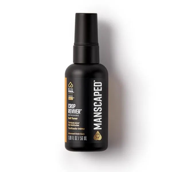 MANSCAPED The Crop Reviver, Hydrating & Refreshing Men's Body Toner Spray, Cooling Groin Spritz with Soothing Aloe Vera, Below-The-Waist Odor Neutralizer, 1.89 fl oz