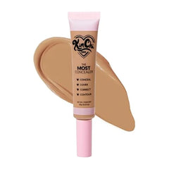 KimChiChic Beauty The Most Concealer Full Coverage Water Resistant Multi Use Concealer Conceal, Correct, Contour & Highlight Matte Satin Hybrid Finish Brush Applicator