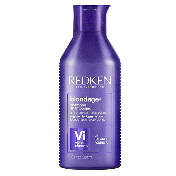 Redken Blondage Purple Shampoo For Blonde, Bleached or Highlighted Hair - Neutralizes Brassy Tones With Salicylic Acid, Color Depositing