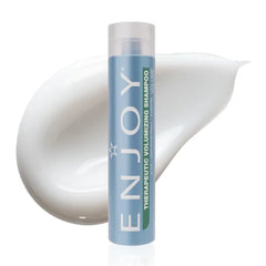 Enjoy Therapeutic Volumizing Shampoo, Scalp Stimulating and Thickening Cleanser for Fine or Thinning Hair, Peppermint, Tea Tree, and Niacin Formula, pH 4.5–5.5