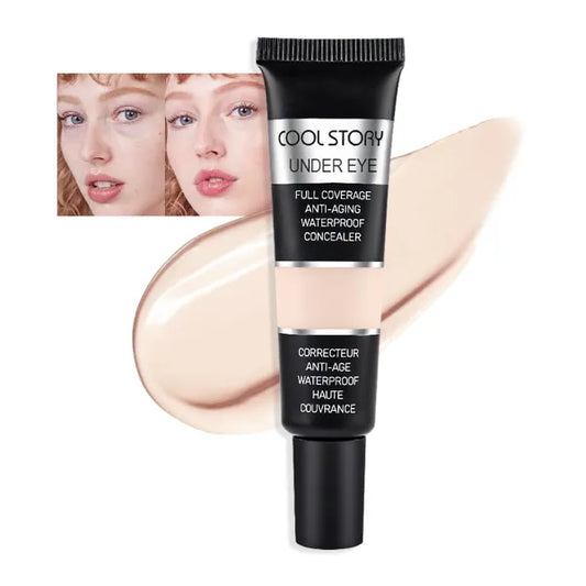 Kaely Under Eye Concealer for Older Women, Color Correcting Full Coverage Concealer for Dark Circles, Puffiness, Redness, Corrector de ojeras, Waterproof Anti Aging, Natural Matte Finish